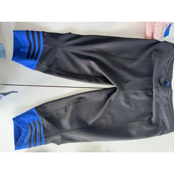 2 for 1 Adidas Response Climate Pants Womens L Black Blue - Picture 4 of 7